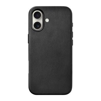 Woodcessories Bio Leather Case Noir pour iPhone 16