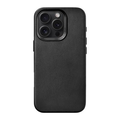 Woodcessories Bio Leather Case Noir pour iPhone 16 Pro