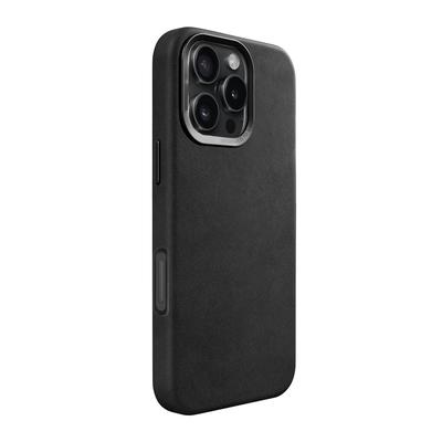 Woodcessories Bio Leather Case Schwarz für iPhone 16 Pro