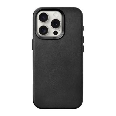 Woodcessories Bio Leather Case Noir pour iPhone 16 Pro Max
