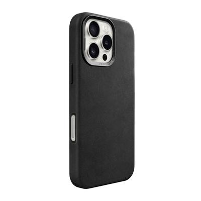 Woodcessories Bio Leather Case Schwarz für iPhone 16 Pro Max