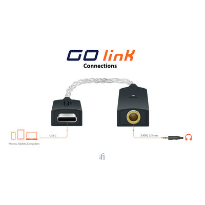 iFi GO link Amplificateur pour casque et DAC USB super compact