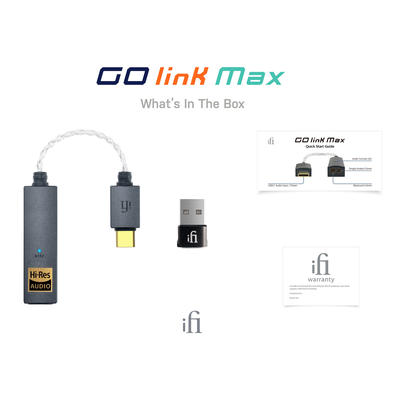 iFi Audio GO link Max Amplificateur pour casque et DAC USB superportable
