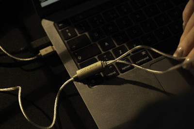 iFi GO cable 2-Pin-Ohrhörerkabel mit USB-C-Stecker