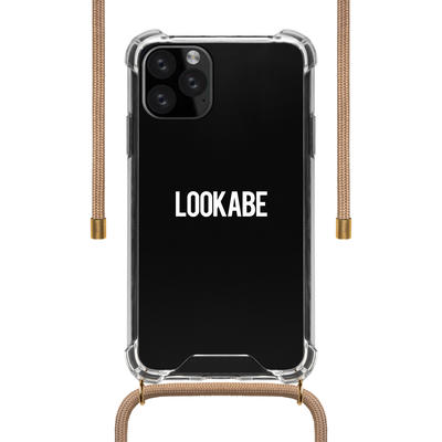 Lookabe Necklace Case Transparent mit Kordel Nude für iPhone 11 Pro Max