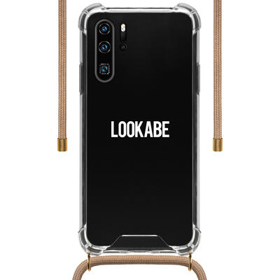Lookabe Coque transparente avec cordon nude pour Huawei P30 Pro