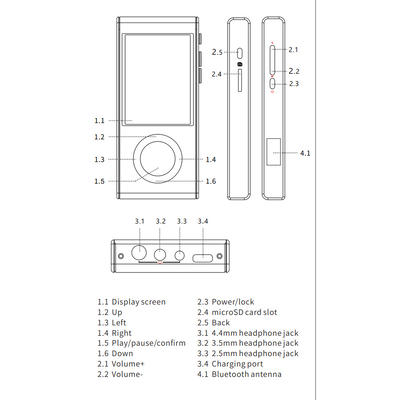 Aune M1P Bluetooth Portabler Musik-Player