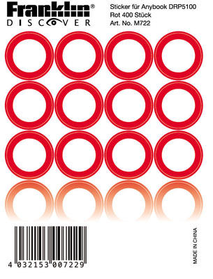 Franklin Anybook Sticker Rot M722, 400er Set