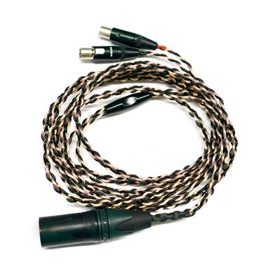 Audeze Premium Câble de casque symétrique 4-pin XLR noir/cuivre