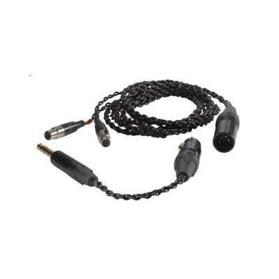 Audeze LCD Combo Kabel mit 4-Pin XLR Stecker plus Adapter 4-Pin XLR auf 6.3mm