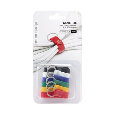 Bluelounge Cable Ties Small, 6 pièces, longueur 15,24 cm