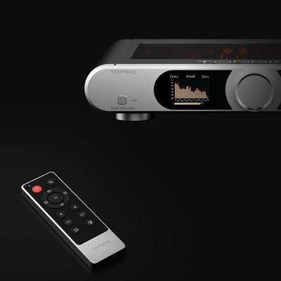 Topping DX9 Discrete Silber Desktop DAC und Kopfhörer-Verstärker