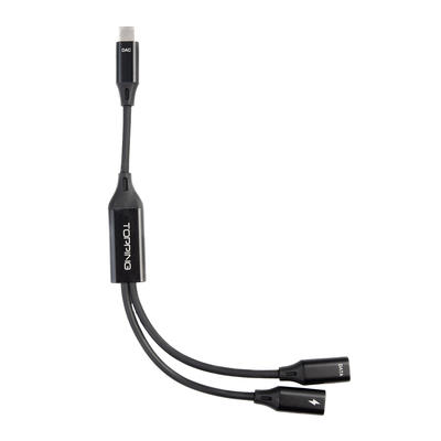 Topping TC-OTG-Y20 USB-C Daten/Strom-Splitter-Kabel (Länge 22cm)