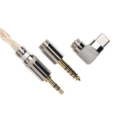 FiiO LC-RE Pro 2025 Câble d'écouteurs avec connecteurs USB-C, 3.5 mm et 4.4 mm (MMCX)
