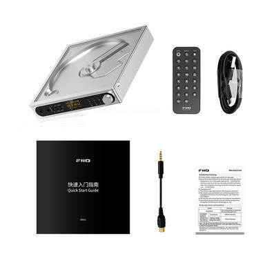 FiiO DM15 R2R Argent Lecteur CD portable avec Bluetooth