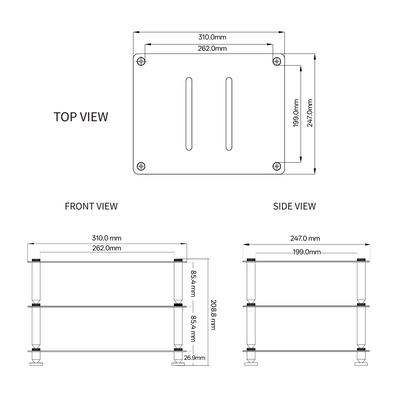 FiiO Modular Racking Argent
