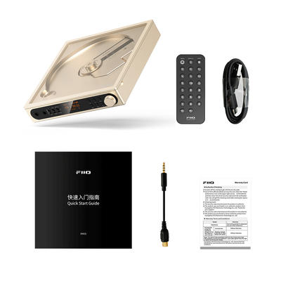 FiiO DM15 R2R Titane-Or Lecteur CD portable avec Bluetooth