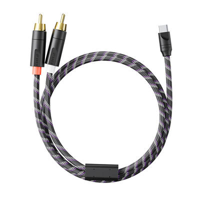 FiiO TRUST LD-UB1 USB-C auf Dual-RCA Kabel (Länge 120cm)