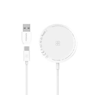 Promate AuraMag-15W Blanc