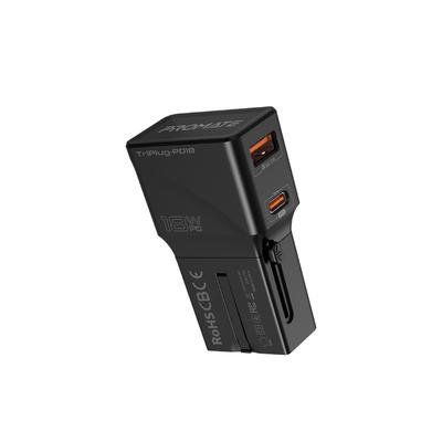 Promate TriPlug-PD18 Noir