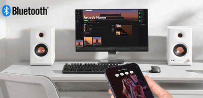 Edifier MR5 Weiss Aktive 2.0 Regallautsprecher