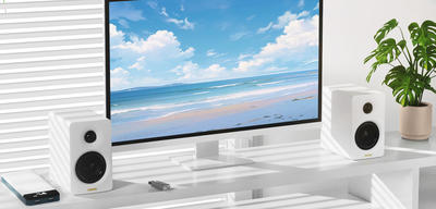 Edifier M60 Blanc Enceintes bibliothèques actifs 2.0