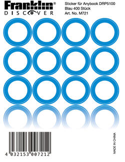 Franklin Anybook Sticker Blau M721, 400er Set
