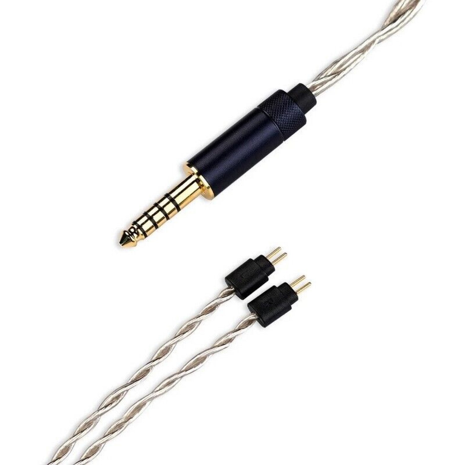 Câble Hi-Fi Type C Détachable 2 Broches Pour Écouteurs Intra-Auriculaires (IEM) - 4 Fils Tressés, 120cm - 8